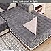 Deep Dream Couch Cover, Sectional Couch Covers, Sofa Covers for 3 Cushion Couch, Couch Cover for Dogs Pets Kids Recliner Loveseat L Shaped, Anti-Slip Sofa Covers 36 x 63 Inch - Dark Grey(Only 1 piece)