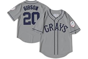 UNLC Men’s Josh Gibson 20 Homestead Grays Negro National League Baseball Stitched Jersey S-5XL