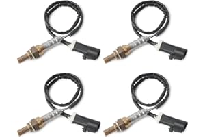 BELKEBIR 4PCS 15717 Oxygen Sensor Upstream Downstream O2 Sensor Compatible with Ford F150 F250 F350 Ranger Escape Explorer Mustang Foucs Expedition Mazda Lincoln Jaguar Mercury Aston Martin Replace 15716 15718