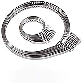 Motoparty Universal Adjustable AXLE CV Joint Boot Crimp Clamp Kit,Stainless Steel,10pcs(5pc Small+5pcs Large) Clamp Kit