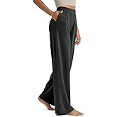 ODODOS Modal Soft Wide Leg Pants for Women High Waist Casual Relaxed Pants with Pockets-27/29"/ 31" Inseam