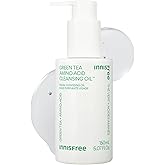 innisfree Green Tea Amino Acid Cleansing Oil, Hydrating Korean Face Wash with Jojoba, Makeup Remover, Sunscreen Dissolving Formula