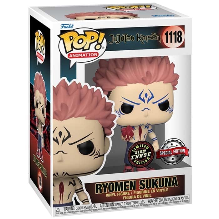 Funko Jujutsu Kaisen POP & Buddy! Animation Vinyl Figurine Sukuna w/Heart 9 cm