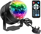 SEBRUANC Mini Disco Ball LED Party Lamp 3W RGB Remote