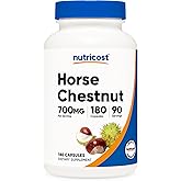 Nutricost Horse Chestnut Extract Capsules 700 MG Per Serving, 180 Capsules, 90 Servings - Non-GMO, Vegan