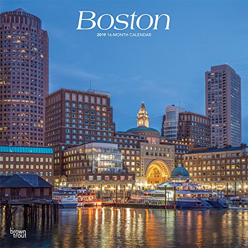 Boston 2019 12 x 12 Inch Monthly Square Wall Calendar, USA United States of America Massachusetts Northeast City by (Calendar)