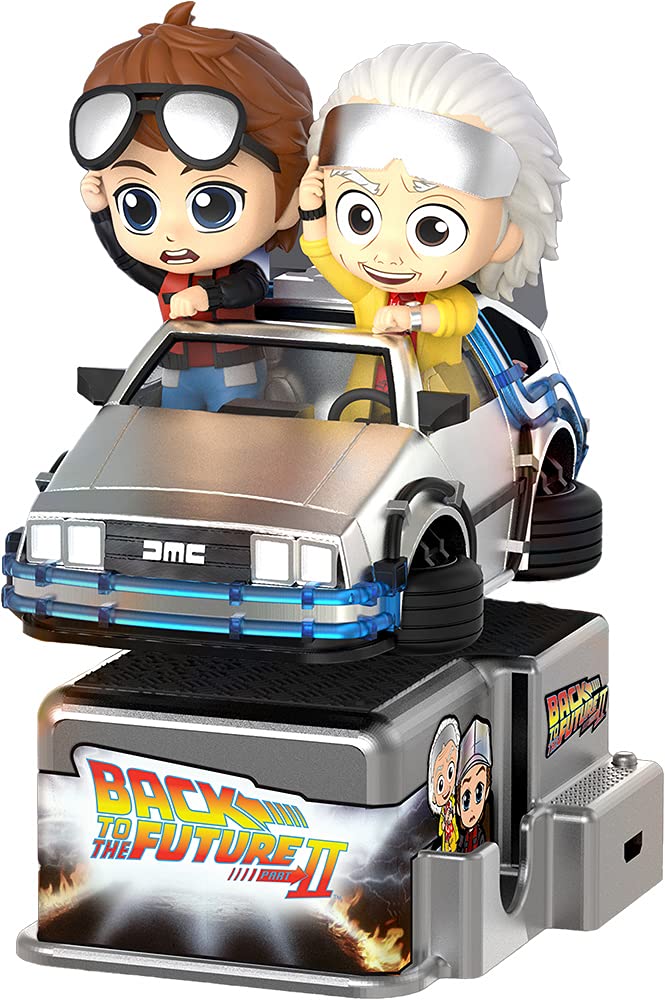 Hot Toys Back to the Future Marty McFly & Doc Brown Collectible Figure CosRider Series Lights and Sounds