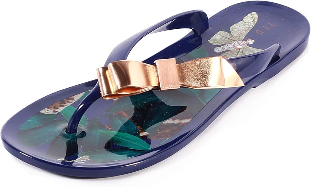 Ted Baker Women's SUSZIE Flip Flops, Blue (Navy Houdini Nvy Hd), 6 UK