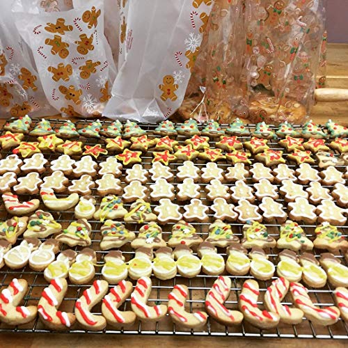 MEIGUISHA 12 Pieces Stainless Steel Christmas Cookie Cutters For Christmas Cookies, Snowflake Cookies, Gingerbread Man Cookies, Christmas Party and Baking Gift