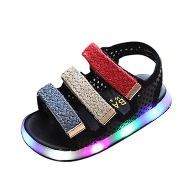 LED Schuhe Turnschuhe Babyschuhe Mädchen Sneakers LED Leucht Schuhe Blumen Krippenschuhe Jungen Lauflernschuhe Leuchtend Spor