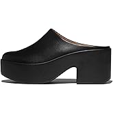 FitFlop Womens Platfforms Leather Heeled Mules
