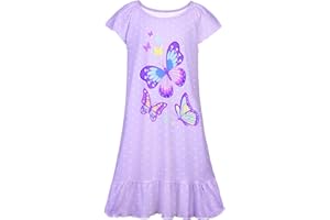 Play Tailor Girls Nightgowns Toddler Pajamas Princess Summer Sleepwear Kids Flying Sleeves Nightdress for Girls