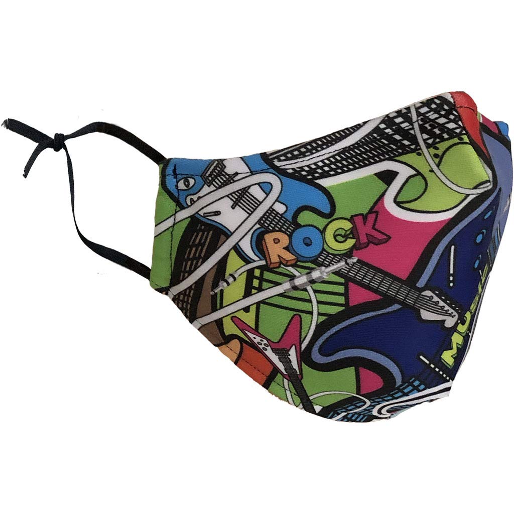 Stay Safe Reusable Face Mask Protection Washable Mouth & Nose Shield Breathable Anti Smoke Pollution Bike Motorcycle Sport (Rock)