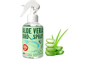 Samorillo Aloe Vera Bird Spray - 8.5oz/251mL - [Made in USA] - Non-Toxic Bird Bath Relieves Dry/Itchy Skin & Softens Feathers - Safe & Effective for All Birds - Promote Healthy Plumage - Odor-Free