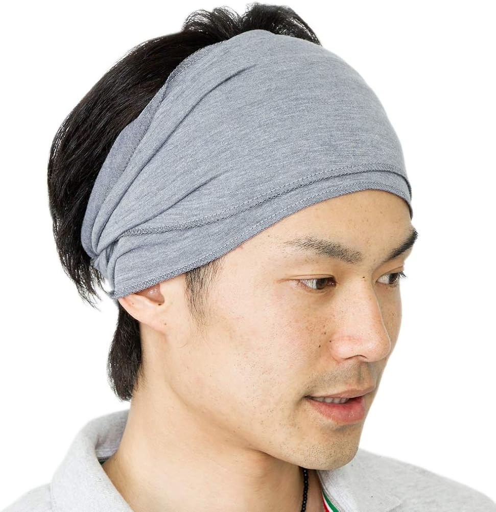 Amazon ザクション 日本製 ツイストターバンヘアバンド M便 2 9 12 灰 ヘアバンド ターバン 通販