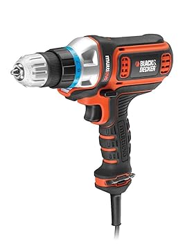 BLACK+DECKER MT350K-B5 300W 10mm Corded Multi-Evo Multitool Starter Kit with Drill Driver Head (Orange)