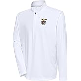 Antigua Benfica Men's Statement Quarter-Zip Pullover, Lightweight Poly Performance Soccer Fan Layering Quarter Zip Pullover