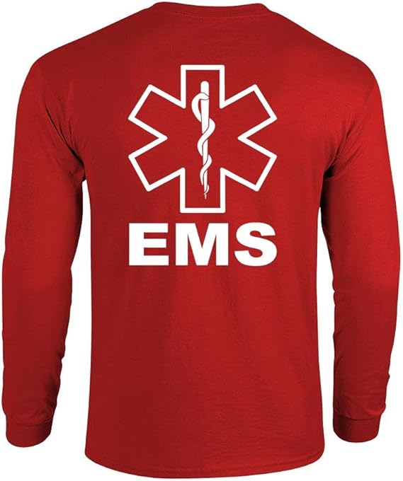 v2 EMS emergency medical services Long Sleeved Tee, S