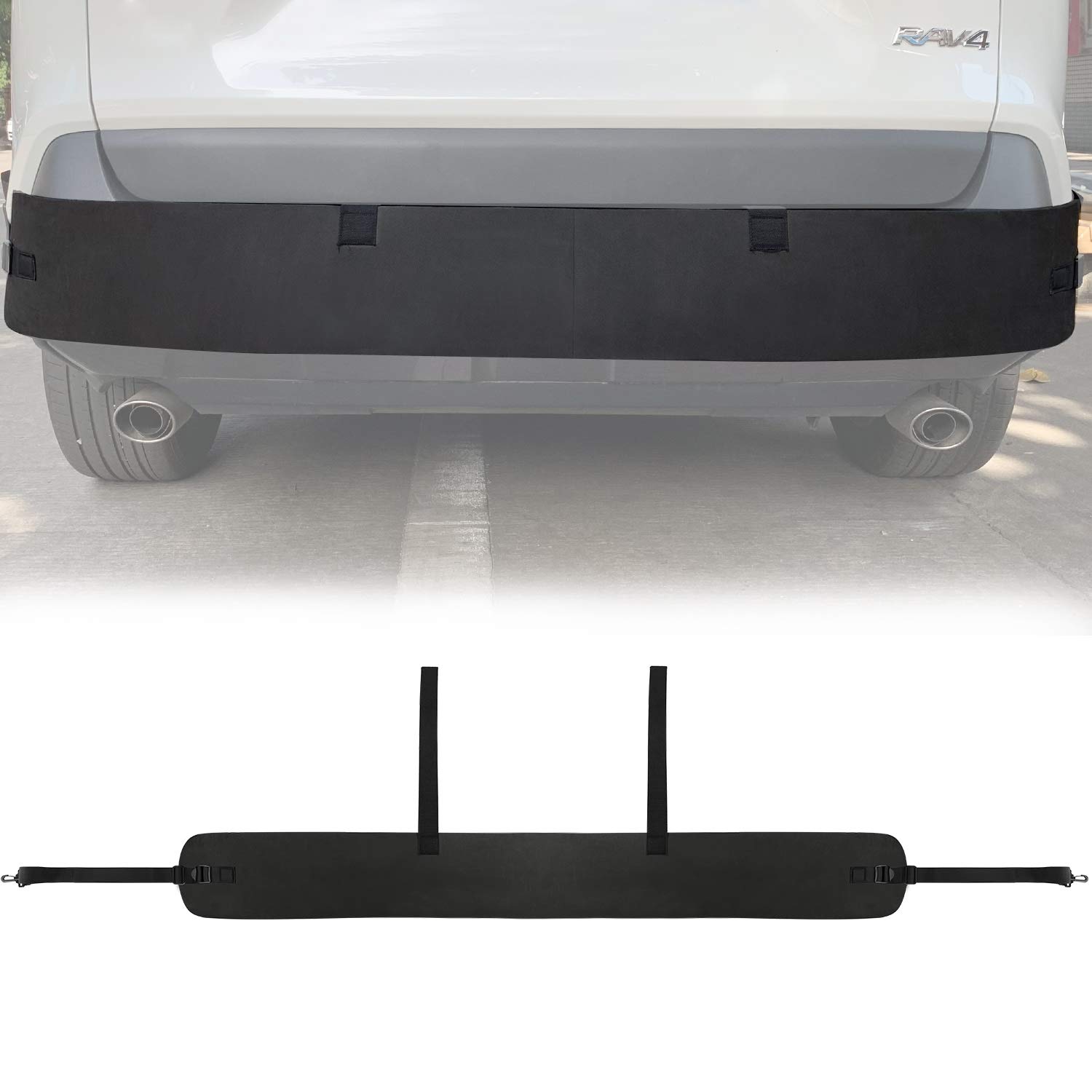 Photo 1 of Universal Car Bumper Protector Guard, Rear Bumper Protector for Cars ONLY, Black Rear Bumper Guard 72" x 8.07" x 0.4"