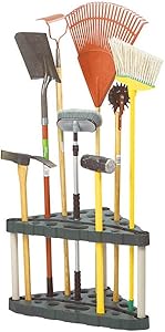 Garden Tool Organizer Corner Rack Storage Floor Tools Holder Sturdy Lightweight 30 Handle Stand-up Tool Organizer Solid Base Stable Construction Storage Utility for Home Garage Shed eBook by BADA shop