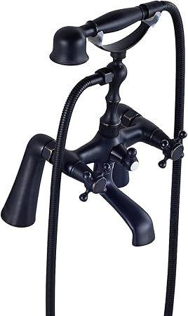 Rozin Deck Mount 2 Holes Bathtub Faucet Oil Rubbed Bronze Dual