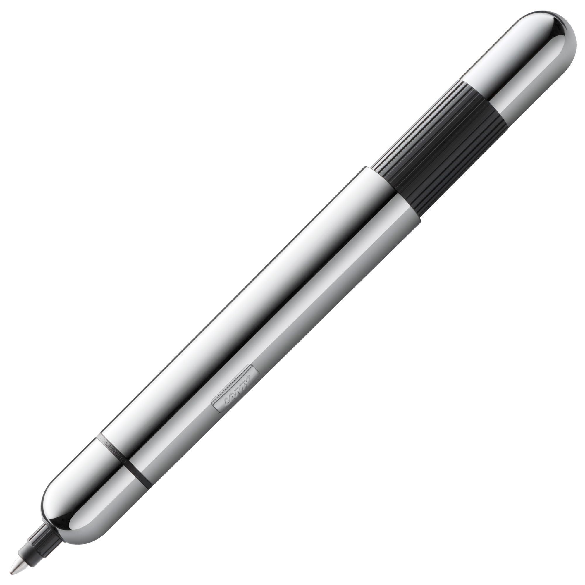 Lamy pico chrome ballpoint pen - Innovative pocket pen - with one click in full size - metal barrel & line width M - incl. compact refill M 22 in black