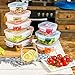 Benir Kitchen [9 Value Pack] Tempered Glass Food Storage Containers w/Locking Lids | No-Leak, BPA Free, Airtight, Microwave/Oven/Dishwasher/Freezer Safe