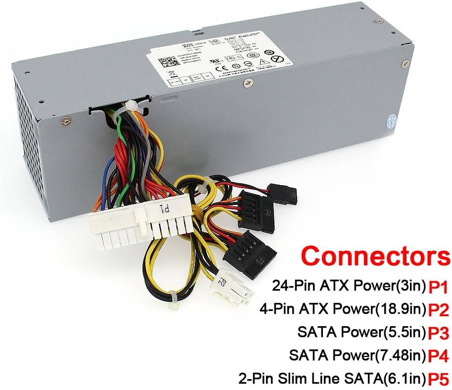 S-Union 240W Power Supply Unit PSU for DELL Optiplex 390 790 960 990 3010 7010 9010,Only for Small Form Factor SFF H240ES-00 D240ES-00 AC240AS-00 AC240ES-00 DPS-240WB L240AS-00 H240AS-00 3WN11 - Image 3