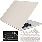 DONGKE Compatible with M5 MacBook Pro 14 inch Case M4 M3 M2 M1 2025 2024-2021 A3434 A3112 A3401 A3185 A2918 A2992 A2779 A2442 Pro Max with Touch ID, Plastic Hard Shell Cover, Matte Stone