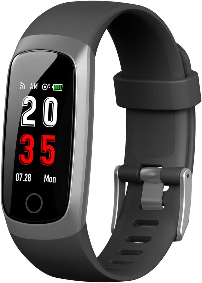 iPosible Fitness Tracker, Heart Rate Activity Tracker Blood Pressure Pedometer Smart Watch Waterproof IP67 Fitness Watch Sleep Monitor Smart Bracelet with Stopwatch(24 Months Warranty)