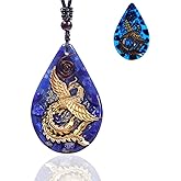 Day Day Up Phoenix Bird Pendant With Natural Agate Stone Necklace Orgone Pendant Rope Chain For Women Healing Crystal Jewelry Adjustable