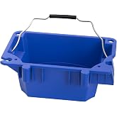folosem AC52-UB Ladder Bucket Accessory for Werner 6000 Series, 6100 Series, 6200 Series, 6300 Series &amp; Job Station Ladders &ndash; Lock-In System Compatible, Closed Bottom, Blue