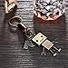 Brass Retro Robot Leather Moven Fabric Keychain Rings Perfect Gifts Souvenirs