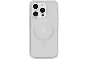 OtterBox iPhone 15 Pro (Only) Symmetry Series Clear Case - STARDUST (Clear/Silver), snaps to MagSafe, ultra-sleek, raised edges protect camera & screen