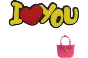 ANNALALA Decorative Charm Bogg Bag Accessories I Love You Cute Charm Compatible with Bogg Bags for Customizing Bogg Bag or Other Tote Bags