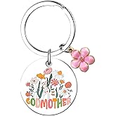 UIWIHHP Godmother Keychain Godmother Proposal Gift Will You Be My God Mother from Godchild Goddaughter Unique Birthday Christmas Mothers Day Gifts for God Mother God Mom Gift Ideas