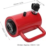01 20T 50mm Stroke Hydraulic Lifting Cylinder Hollow Ram Jack Ultra Thin view 2