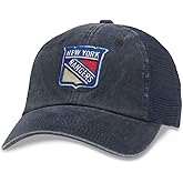 AMERICAN NEEDLE Raglan Bones Officially Licensed NHL Mesh Strapback Hat (41152A-Parent)