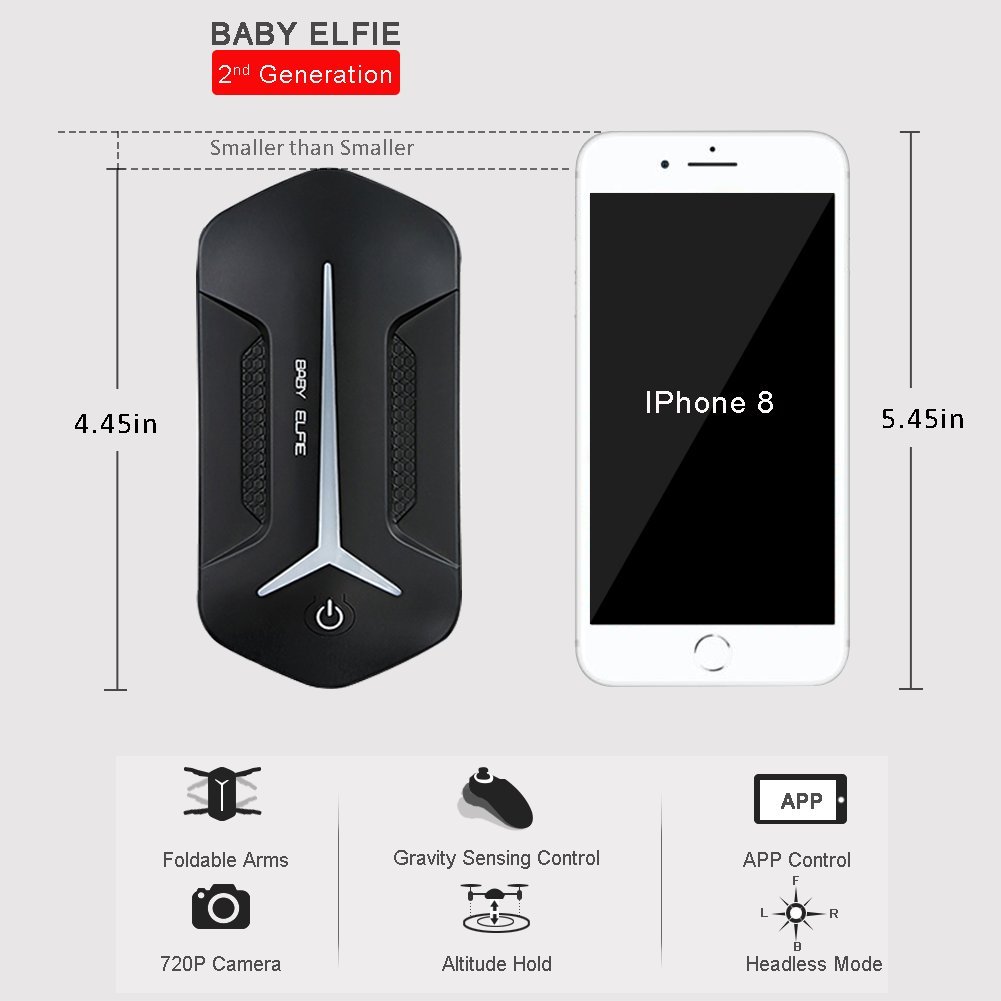 JJRC H37 Mini Baby Elfie WiFi FPV 720P Camera Quadcopter Foldable G-Sensor Mini RC Selfie Drone