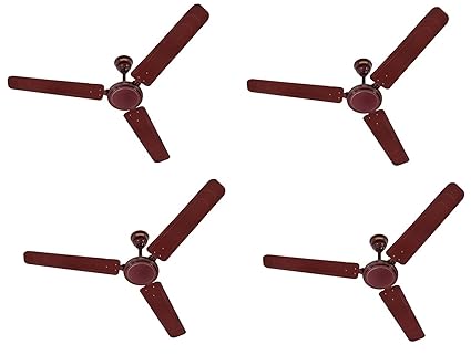 Buy Usha Apllo Lx Ceiling Fan Brown Set Of 4 Pcs Online At