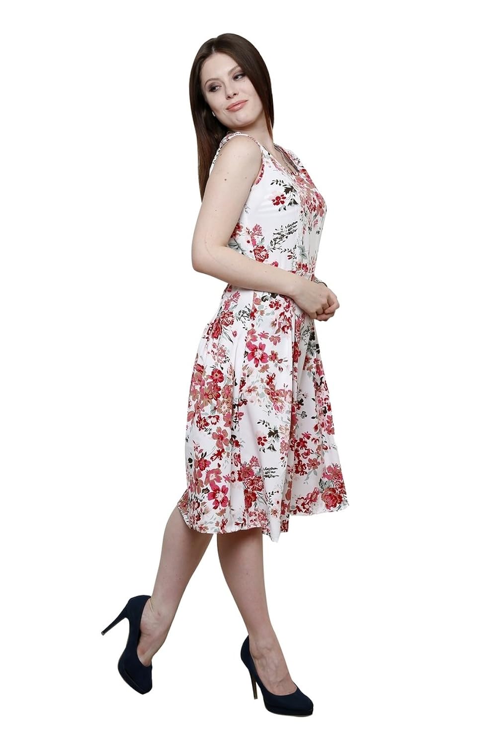 vastrasutra women's crepe a-line dress (vs91930)