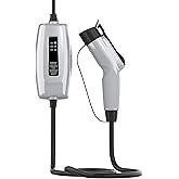 Schumacher Electric Level 1 Portable EV Charger, 12 Amp, 120 Volt, NEMA 5-15P Plug, Indoor/Outdoor Charging, J1772 Connector, 20 Foot Charging Cable, SEV1670