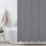 ANSIO Shower Curtain Charcoal Grey 180 x 200 cm Mould Resistant