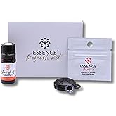 Essence Wearable Aromatherapy Nasal Diffuser – Grapefruit Essential Oil Nose Ring Silicone Inhaler for Stress & Mood Support - Made in USA & Travel-Friendly