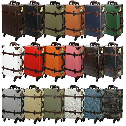 moierg vintage trolley luggage