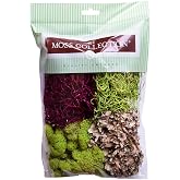 Quality Growers Variety Mix Moss, Preserved Moss, Red Mix, Small 1-Pack | Preserved Moss for Crafts, Home Decor, Art, Design &amp; DIY Projects, Non-Toxic, All Natural, Family Owned, USA Made