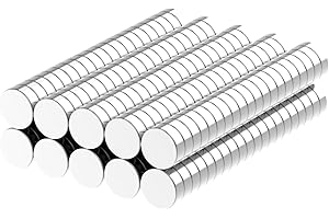 AplysiaTech N52-6x2mm Rare Earth Magnets-200 Pack, Strong Round Small Rare Earth Magnets, Mini Refrigerator Neodymium Magnets Disc for Whiteboard Locker Fridge Crafts Dry Erase Board Cabinets