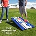 GoSports Classic Cornhole Set - Includes 8 Bean Bags, Travel Case and Game Rules (Choose between Classic, American Flag, and Football Designs)