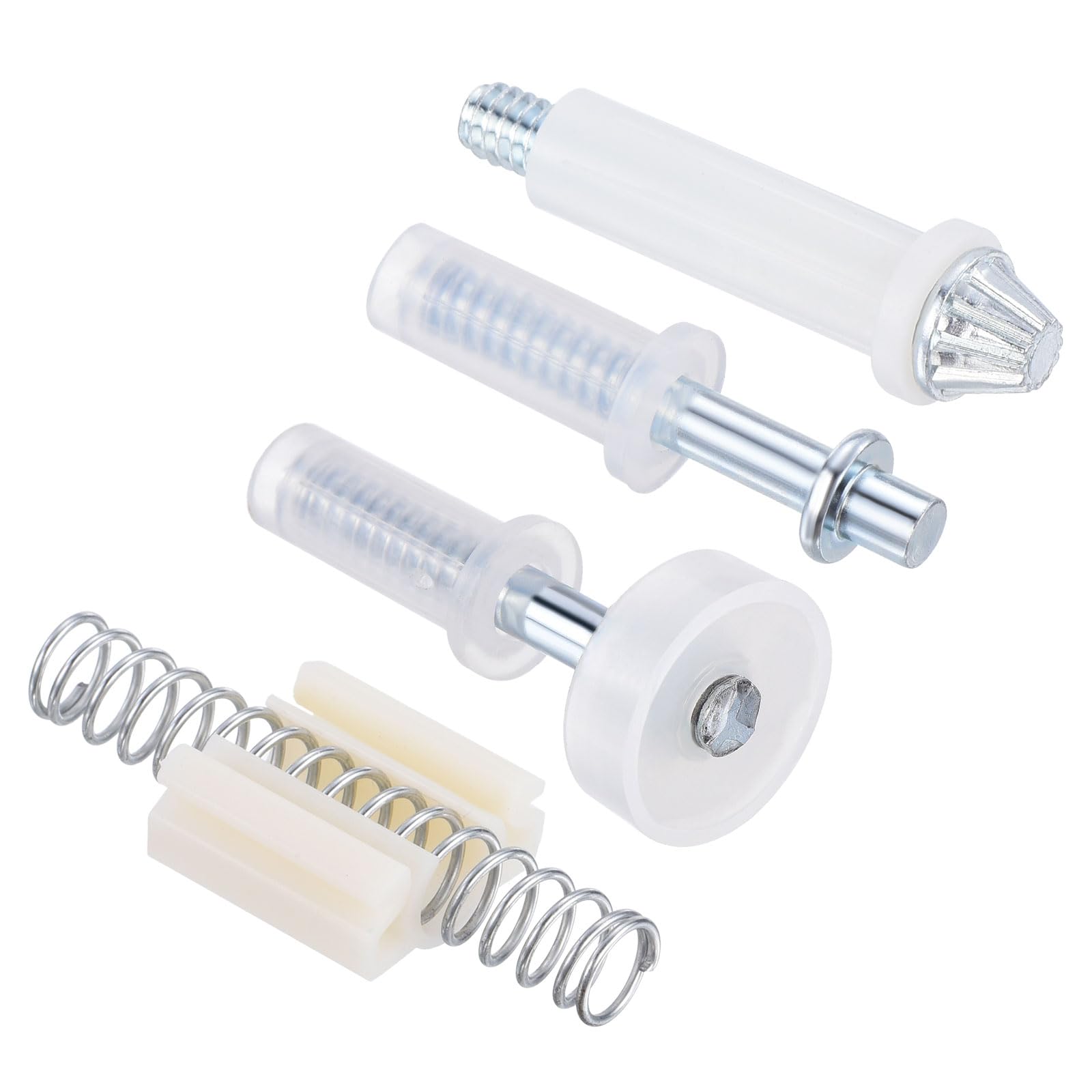 uxcell Bifold Door Hardware Repair Kit, Bi-fold Sliding Closet Door Replacement Kit Includes Top and Bottom Pivot and Guide Wheel Door Repair Kit for 1inch to 1-3/8 inch Doors