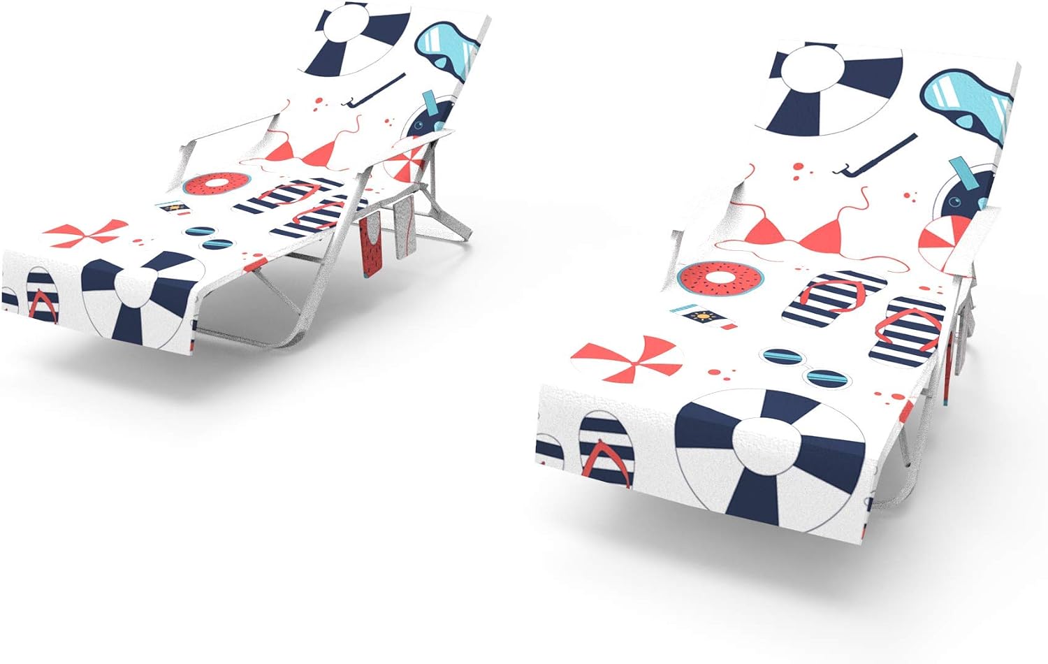 Outdoor Patio Pool Chairs And Recliners Cover Holidays Sunbathing Quick Drying Terry Towel Large Beach Chair Cover 6 Qchengsan 83 5 Chaise Lounge Chair Cover With Side Pockets Patio Furniture Covers Patio Furniture